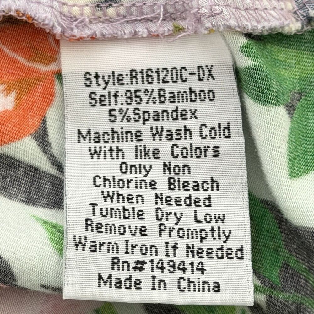 Johnny Was Women’s Top Sz 2X The Janie Favorite Floral Long Sleeve V-Neck Light - Picture 4 of 8